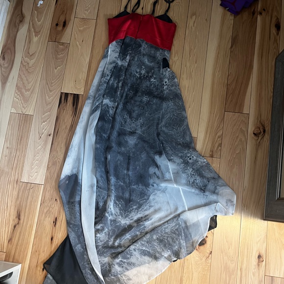 Stolen Girlfriends Club Asymmetrical Midi Dress Silk Bustier Faux Wrap Sleeveles - Picture 8 of 8